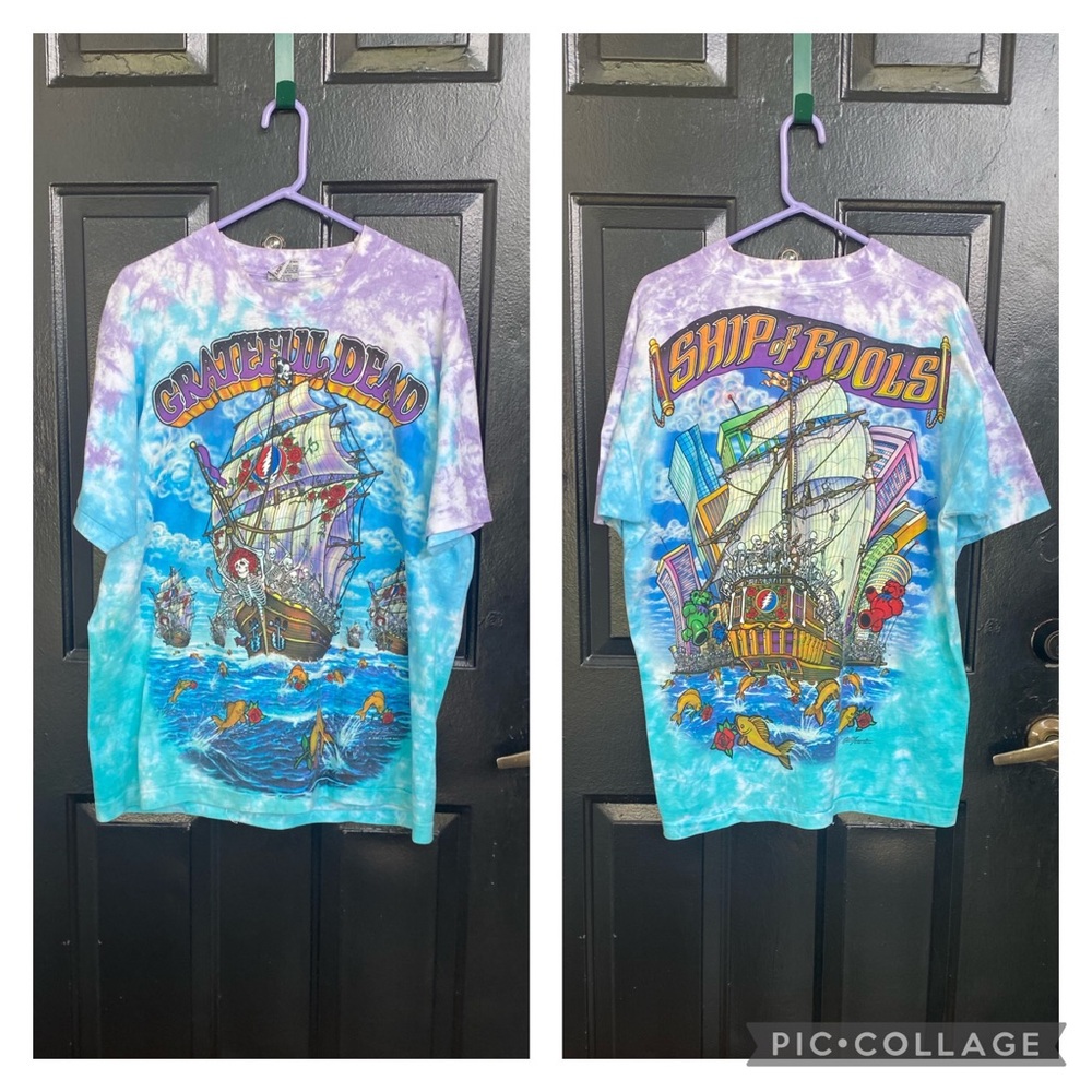Vintage 93 Grateful Dead Ship Of Fools T-shirt - Picture 1 of 8